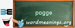 WordMeaning blackboard for pogge